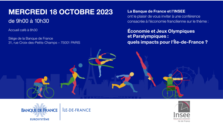 Invitation - Économie et Jeux Olympiques et Paralympiques : quels impacts pour l'Île-de-France ?