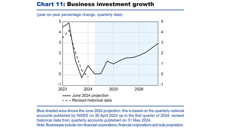 Chart 11: Business investment growth