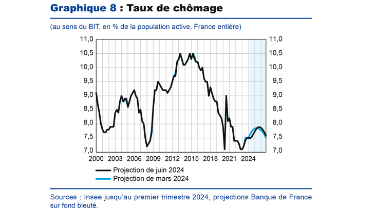 Graphique 8 : Taux de chômage