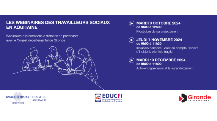 Visuel - Les webinaires des travailleurs sociaux en Aquitaine