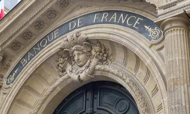 Fronton de la Banque de France à Paris